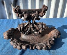 Vintage metal foot scraper