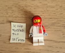 lego sc077 ferrari f40 pilot, set 75890