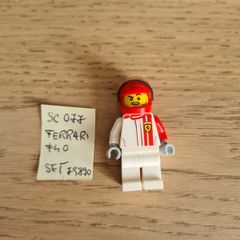 lego sc077 ferrari f40 pilot, set 75890