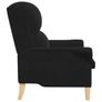 Armchair Black Velvet Image 5