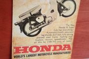 Honda 50 Reproduction Irish Advert Poster Ireland
