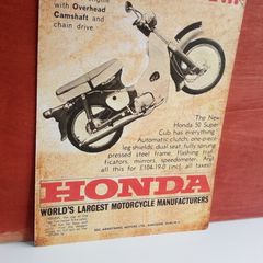Honda 50 Reproduction Irish Advert Poster Ireland
