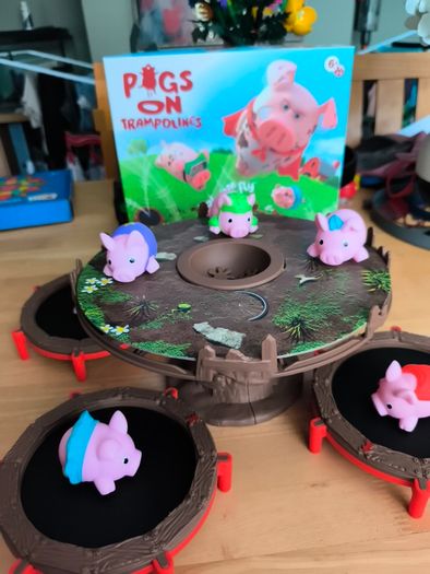 Pigs on Trampolines