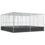 Aviary Silver 418x414x212 cm Steel Image 2