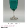 Amazing Set of Six Antique Hand-Blown Bristol Green Sherry Glasses, Stunning Teal Green Bowls with Clear Stems, circa 1890, Capacity 80mls Image 9