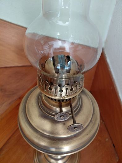 vintage large Duplex Oil lamp works