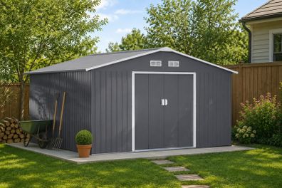 Garden Metal Storage Shed 13 x 11ft