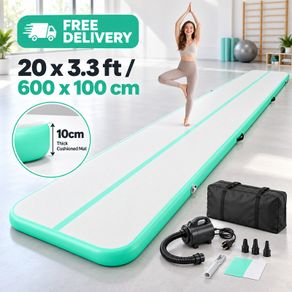 Inflatable Gymnastics Mat 6m 20ft with Electric Pump