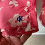 Marc O'Polo Organic Cotton Coral Pink Floral Blouse Size 34 Relaxed Fit Image 4