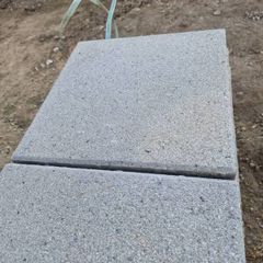 Grey paving slabs