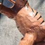 Mid Century Leather 11 Inch Zebra and Foal (Handpainted ) Image 9