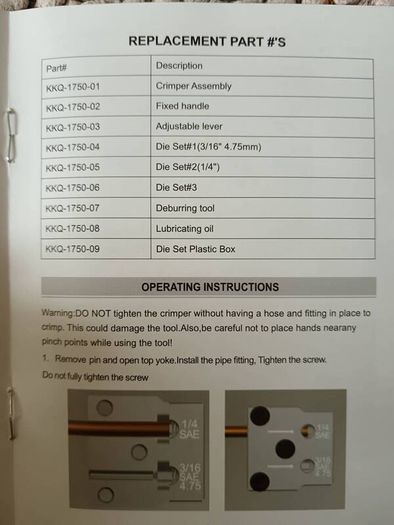 brake flaring tool kit SAE