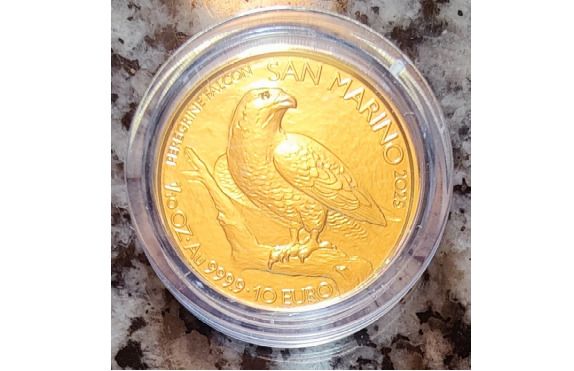 San Marino 10 Euro Gold (.9999) Brilliant Uncirculated Coin 2025 - Falco Pellegrino