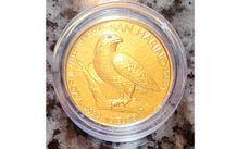 San Marino 10 Euro Gold (.9999) Brilliant Uncirculated Coin 2025 - Falco Pellegrino