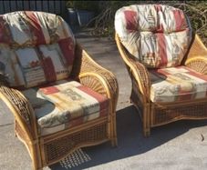 Wicker Furniture Set + Coffee Table