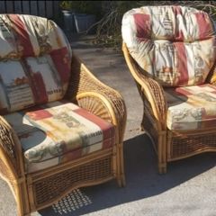 Wicker Furniture Set + Coffee Table