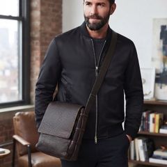 Stunning Givenchy French Couture Men's Leather Messenger Laptop Bag