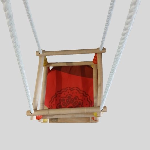 Wooden Adjustable Baby Swing
