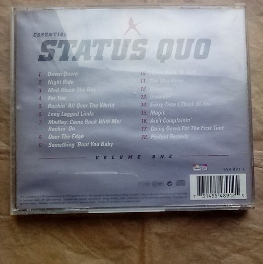 Unused Cd: The Essential Status Quo Volume 1 (postage included)