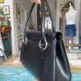 Vintage Chesneau Black Leather Bag Image 6