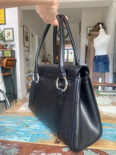 Vintage Chesneau Black Leather Bag