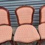 Set of 6 Carved Dining Chairs Solid Wood Image 4