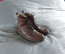 Mens Clarks Leather Boots Uk. 7