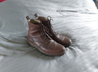 Mens Clarks Leather Boots Uk. 7