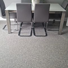 calligaris dining table & chairs