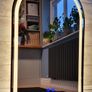 LED Bathroom Mirror Black Demister Dual LED Touch Switch Bright Light Vanity Mirror Image 3