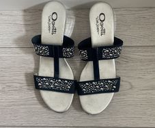 Navy Carl Scarpa Sandals