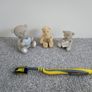 3 Decorative Bear Figurines Image 2
