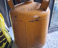 Yellow bottles & camping gas
