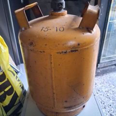 Yellow bottles & camping gas