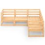 5 Piece Garden Lounge Set Solid Pinewood Image 4