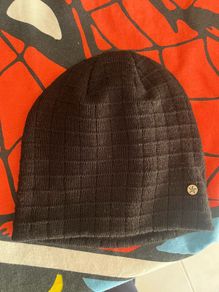 Mens black No fear beanie