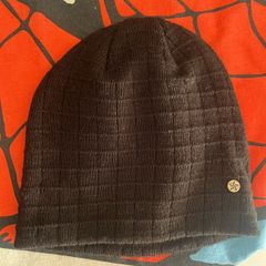Mens black No fear beanie