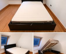 Storage bed and mattress
