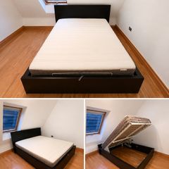 Storage bed and mattress