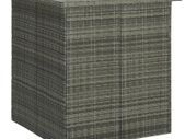 Corner Bar Table Grey 100x50x105 cm Poly Rattan