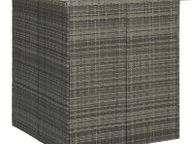 main image for ad Corner Bar Table Grey 100x50x105 cm Poly Rattan