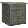 Corner Bar Table Grey 100x50x105 cm Poly Rattan Image 5