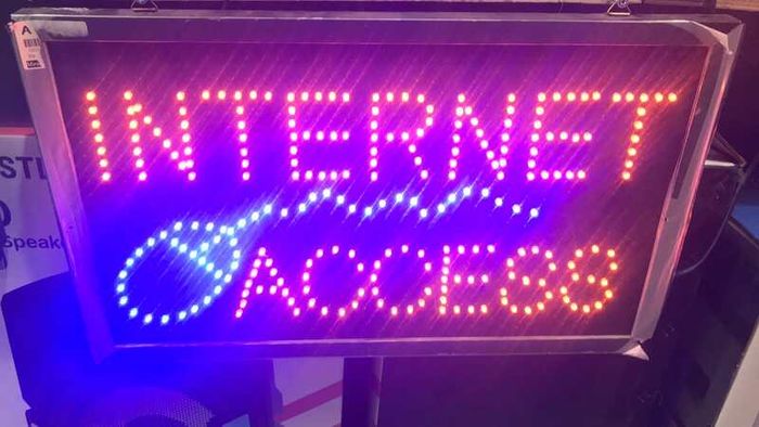 Old Style Internet Sign