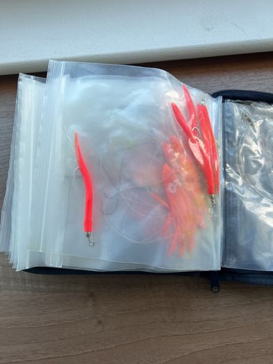 Loaded Abu Garcia Lure Wallet / Tackle Bag (With Lures, Jigs & Feathers)