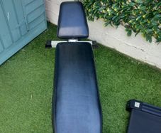 Weight bench and weights