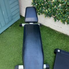 Weight bench and weights