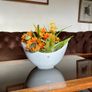 Pristine White Salad Sharing Bowl by Galzone Denmark with Handles Image 2