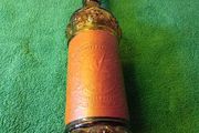 Vintage Brown Glass Alcohol Bottle
