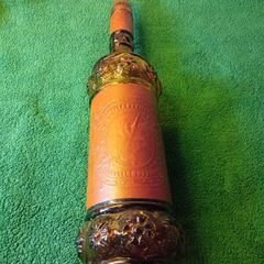 Vintage Brown Glass Alcohol Bottle