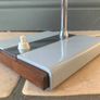 1960's Designed, Chrome & Teak Adjustable Desk Lamp Image 5